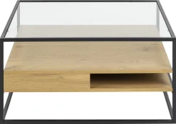 Salontafel Hibernia Vierkant MDF Naturel - Giga Living