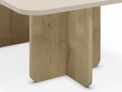 Salontafel Hillary 100cm Crème Eiken - Giga Meubel