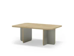 Salontafel Hillary 100cm Eiken Groen/eiken Edge - Giga Meubel