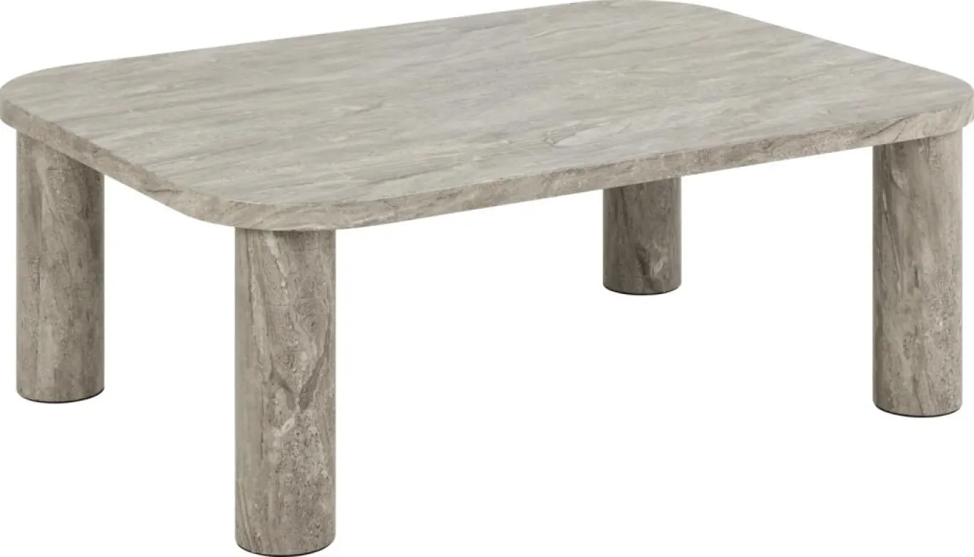 Salontafel In-Beom Paper Grijs Marmer 100cm - Giga Living
