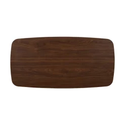 Salontafel Jaimy Walnoot Deens Ovaal 100cm - Giga Meubel