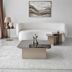 Salontafel Jazz Beige/Brons Set van 3