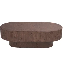 Salontafel Jelte Walnoot Ovaal 110cm - Giga Meubel