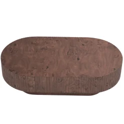 Salontafel Jelte Walnoot Ovaal 110cm - Giga Meubel