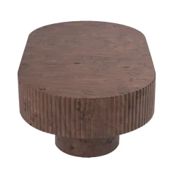 Salontafel Jelte Walnoot Ovaal 110cm - Giga Meubel