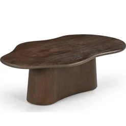 Salontafel Jessie Organisch Walnoot 120cm - Giga Meubel