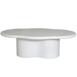 Salontafel Jessie Organisch Off-White 120cm - Giga Meubel