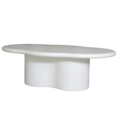 Salontafel Jessie Organisch Off-White 120cm - Giga Meubel