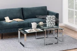 Salontafel Jordis Glas Clear 115cm - Giga Living