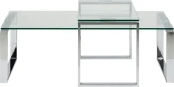 Salontafel Jordis Glas Clear 115cm - Giga Living