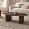 Salontafel Juro Walnoot Deens Ovaal 120cm - Giga Meubel