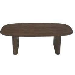 Salontafel Juro Walnoot Deens Ovaal 120cm - Giga Meubel
