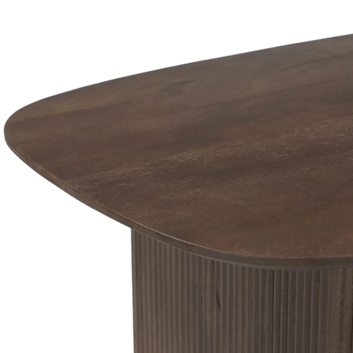 Salontafel Juro Walnoot Deens Ovaal 120cm - Giga Meubel