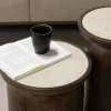 Salontafel Kaja Marmer Rond Ø38cm - Giga Meubel
