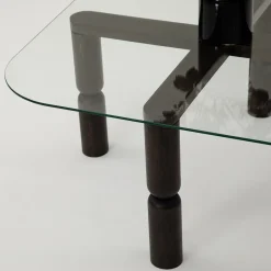 Salontafel Kei Glas/Antraciet 80cm