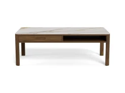 Salontafel Lawson Keramiek Crème 130cm - Giga Living