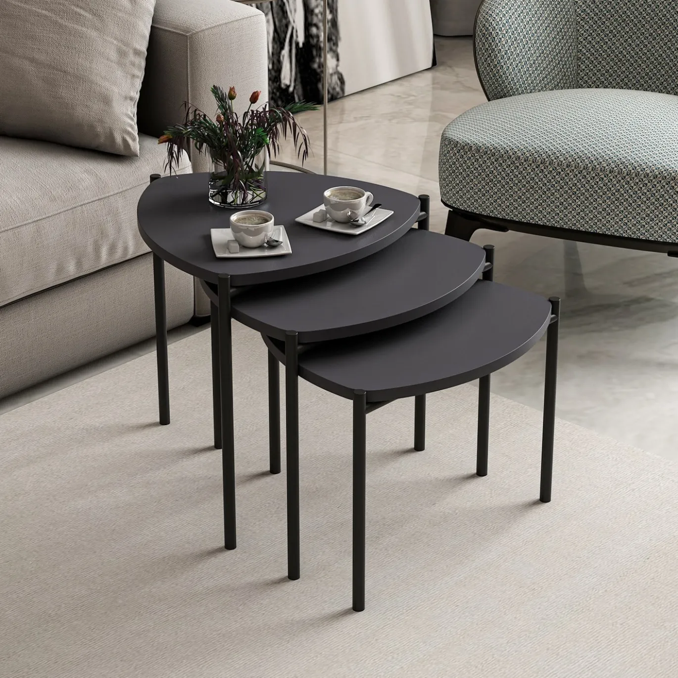 Salontafel Lenny Antraciet