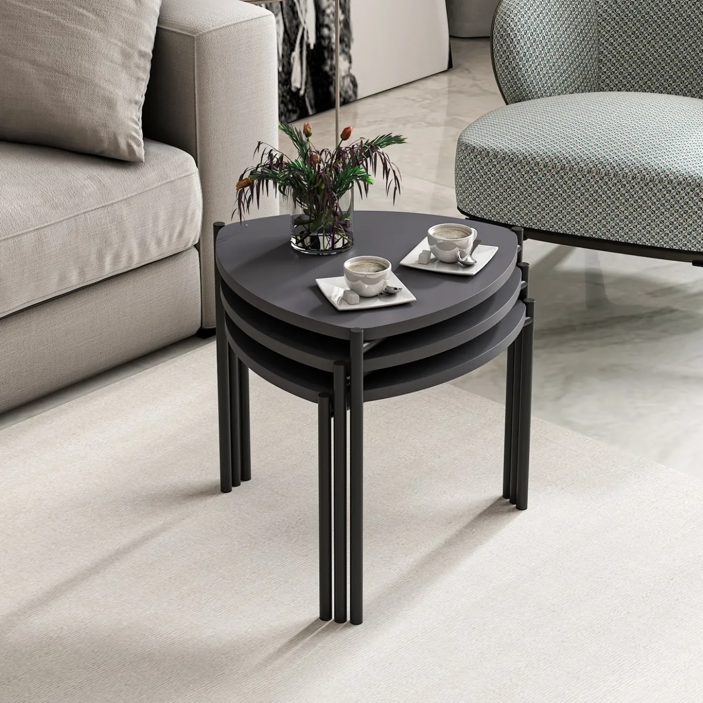 Salontafel Lenny Antraciet