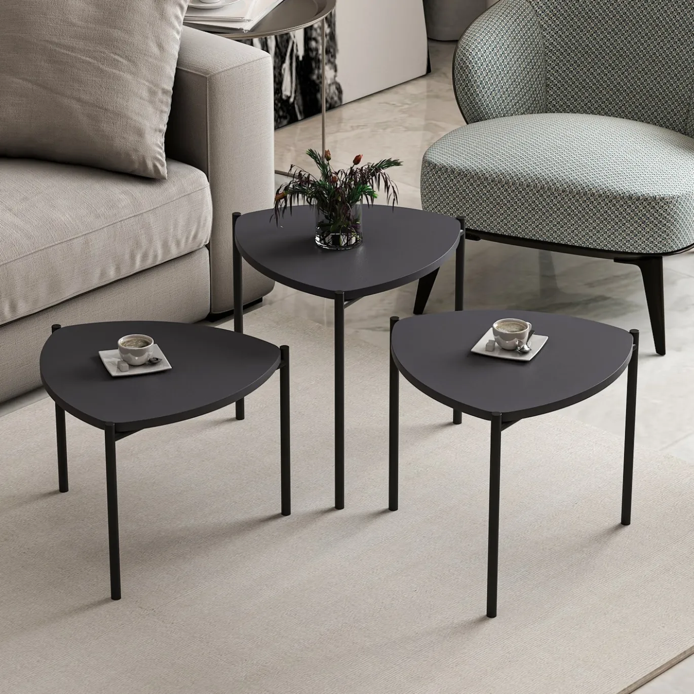 Salontafel Lenny Antraciet