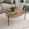 Salontafel Lenny Walnoot 90cm