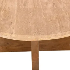 Salontafel Leno Travertin Naturel Set van 2 - Giga Meubel
