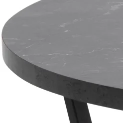 Salontafel Liam MDF Zwart Ø77cm - Giga Living