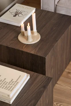 Salontafel Lima Bruin 58x58x40cm MDF - Giga Living