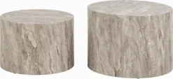 Salontafel Lima Grijs Ø58x40cm MDF - Giga Living