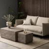 Salontafel Lima MDF Grijs Marmerlook Set van 2 - Giga Living