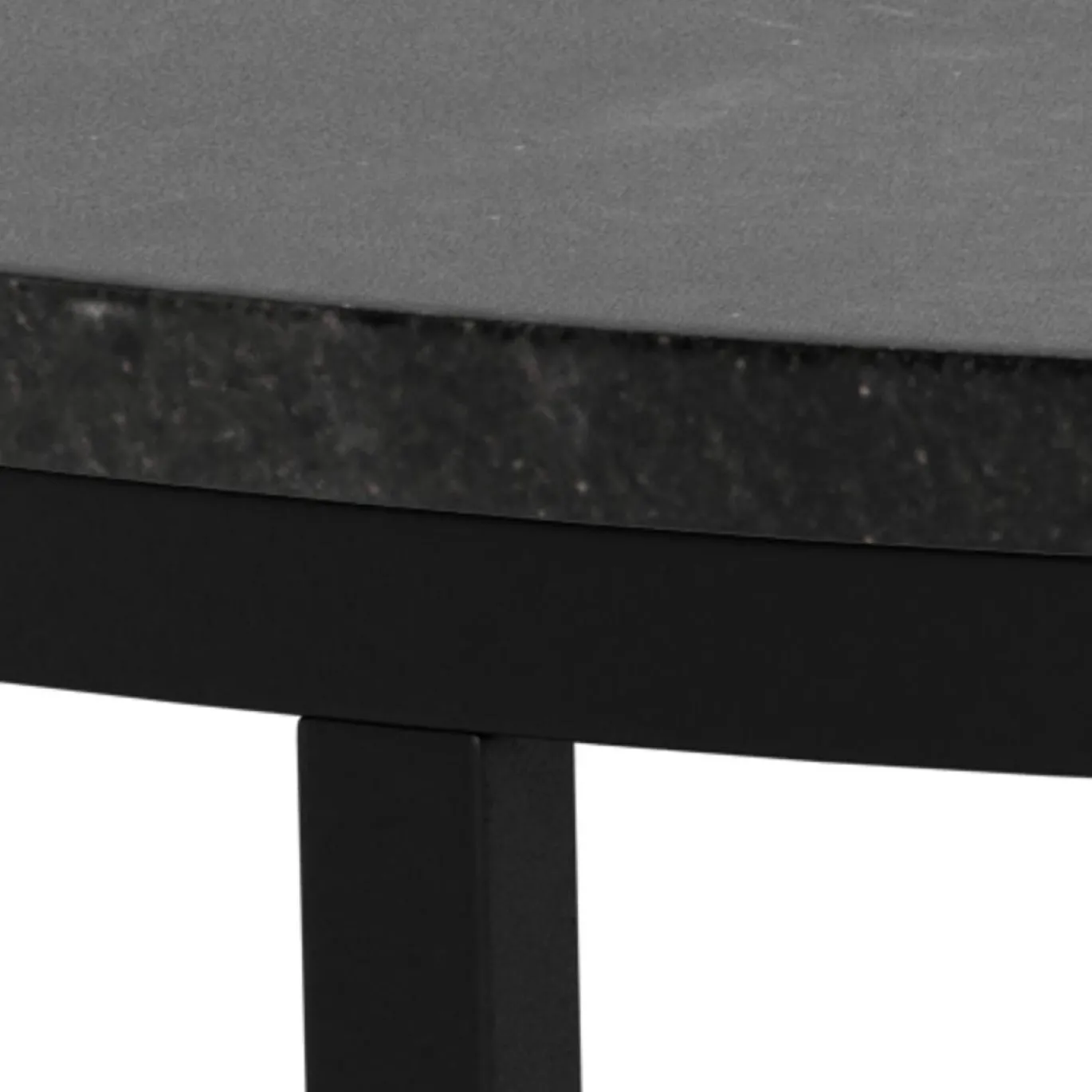 Salontafel Lior Marmer Zwart Ø80cm - Giga Living