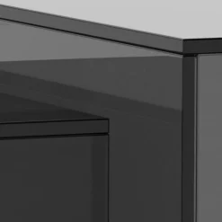 Salontafel Livo Glas Smoke Set van 2 50cm - Giga Living