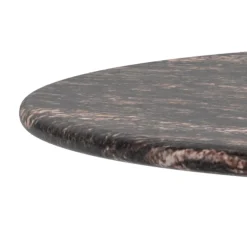 Salontafel Livor Marmer Bruin Brons Ø40cm - Giga Living