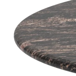 Salontafel Livor Marmer Bruin Brons Ø80cm - Giga Living