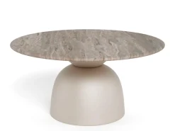 Salontafel Livor Marmer Grijs Ø80cm - Giga Living