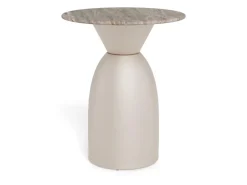 Salontafel Livor Marmer Grijs Ø40cm - Giga Living