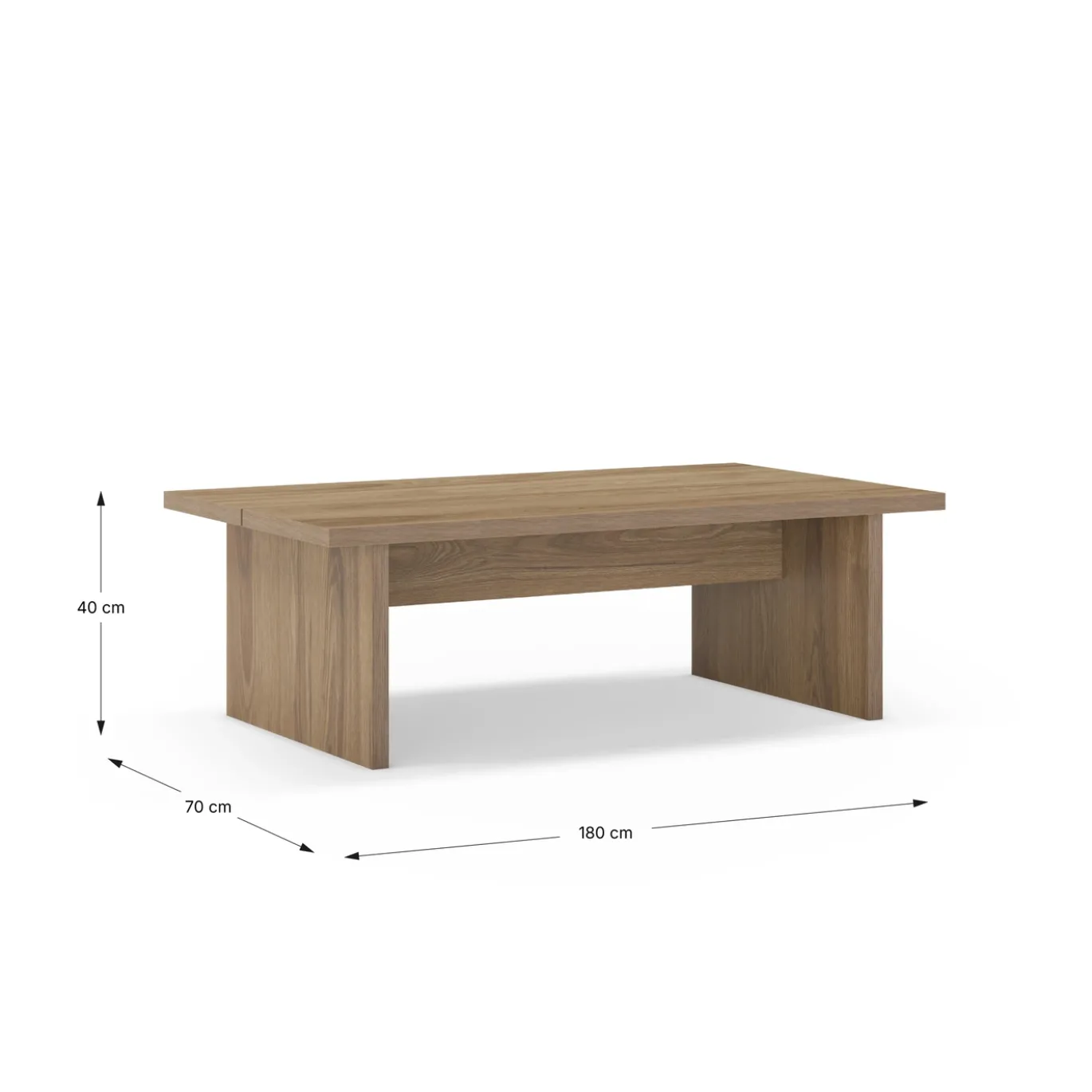 Salontafel Loana 120cm Eiken-ud - Giga Meubel