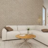 Salontafel Luno Keramiek Wild Eiken Grijs Ø82cm - Giga Living