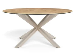 Salontafel Luno Keramiek Wild Eiken Grijs Ø82cm - Giga Living