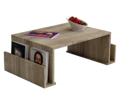 Salontafel Magazin Walnoot 95cm