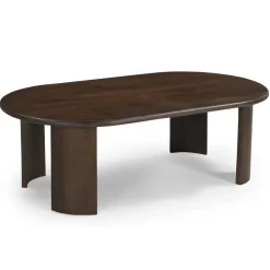 Salontafel Maikel Walnoot 120cm Mangohout - Giga Meubel