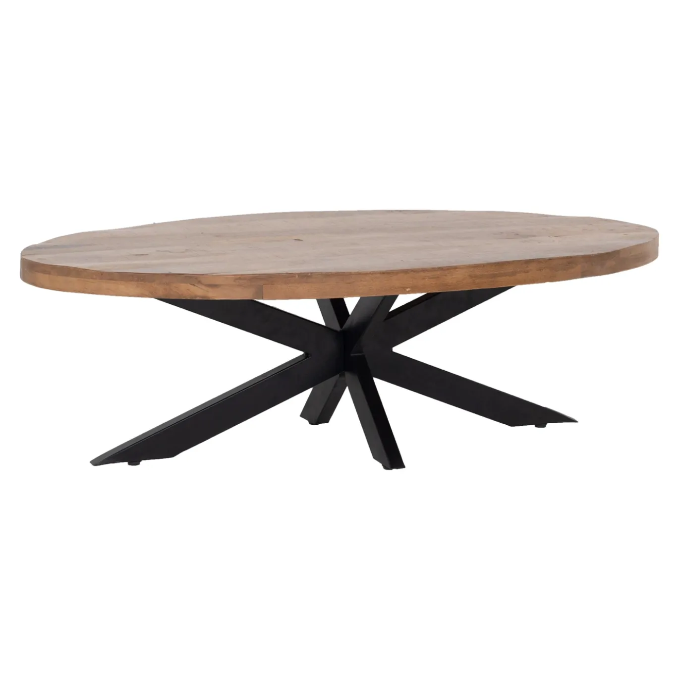Salontafel Mansour Ovaal Bruin 130cm - Giga Meubel