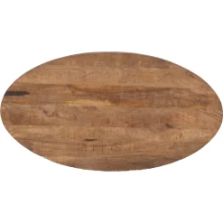 Salontafel Mansour Ovaal Bruin 130cm - Giga Meubel