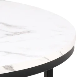 Salontafel Mario Wit MDF Ø80cm - Giga Living