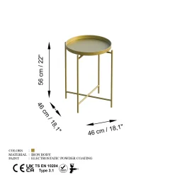 Salontafel Maron Goud
