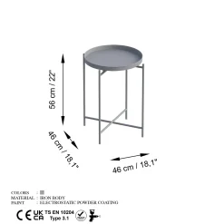 Salontafel Maron Grijs