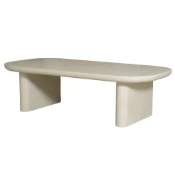 Salontafel Maya Deens Ovaal Beige 120cm - Giga Meubel