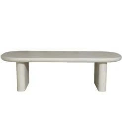Salontafel Maya Deens Ovaal Beige 120cm - Giga Meubel