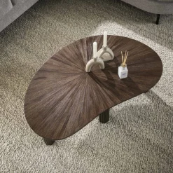 Salontafel Maya Organisch Walnoot 110cm - Giga Meubel