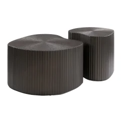 Salontafel Maya Ray Niervormig Set van 2 Brons Liquid Metal - Giga Meubel