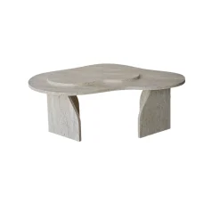 Salontafel Melted Travertinlook 105cm